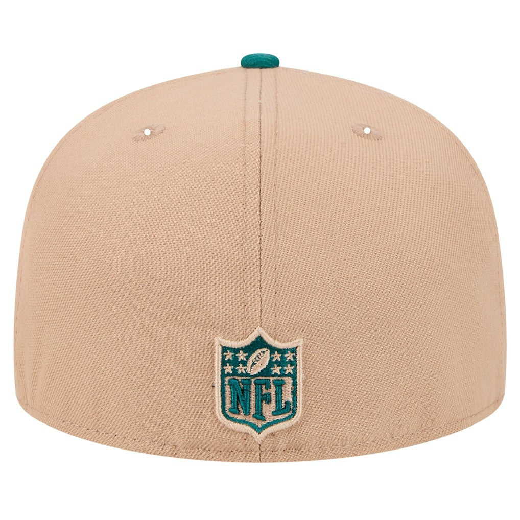 Philadelphia Eagles New Era Logo Main 59FIFTY Fitted Hat Tan | NFL