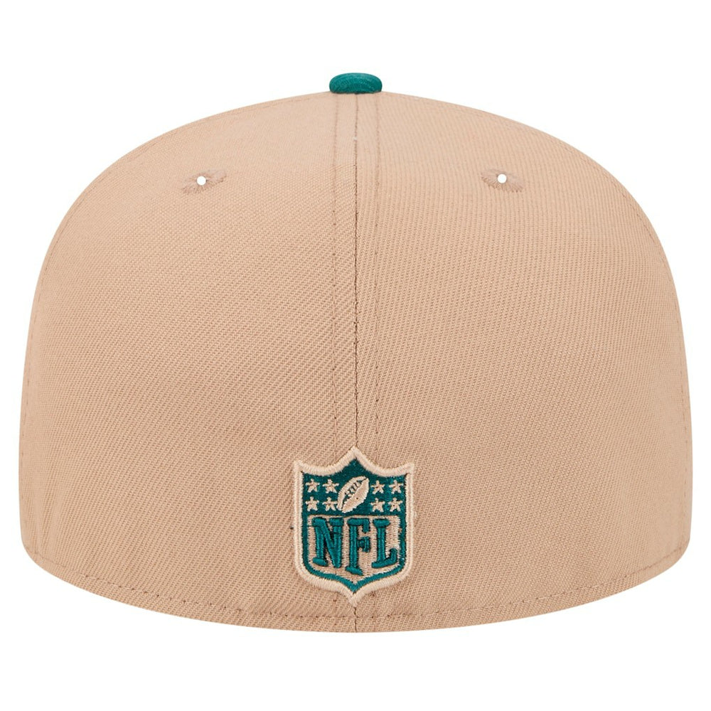 Philadelphia Eagles New Era Logo Main 59FIFTY Fitted Hat Tan | NFL