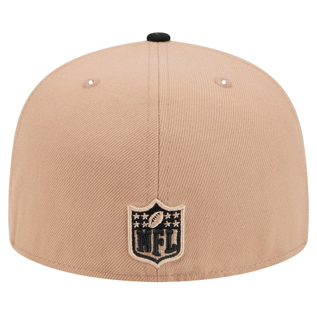 Pittsburgh Steelers New Era Logo Main 59FIFTY Fitted Hat Tan | NFL