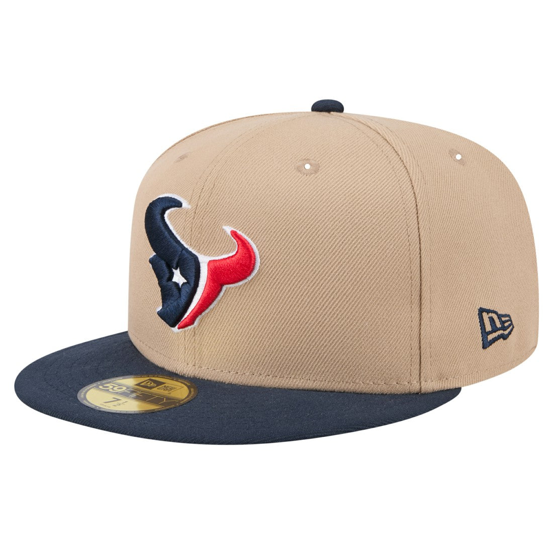 Houston Texans New Era Logo Main 59FIFTY Fitted Hat Tan | NFL