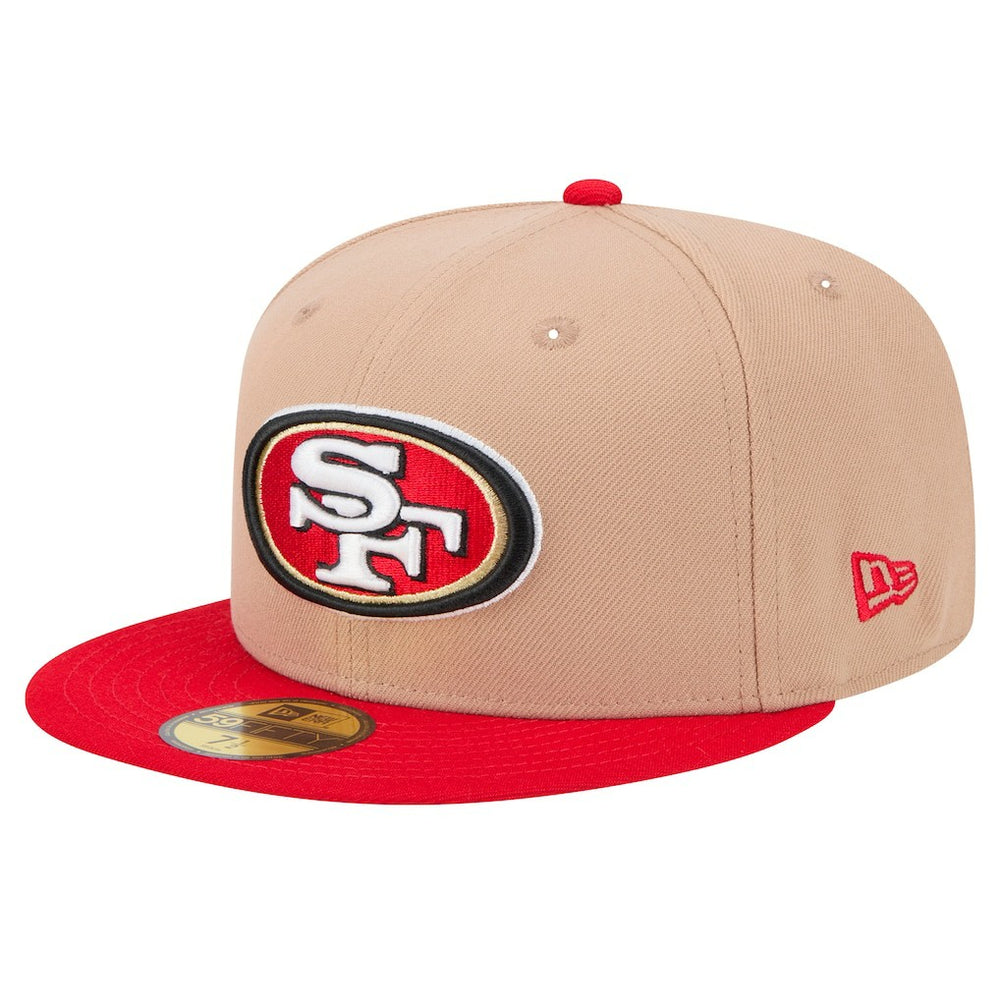 San Francisco 49ers New Era Logo Main 59FIFTY Fitted Hat Tan | NFL