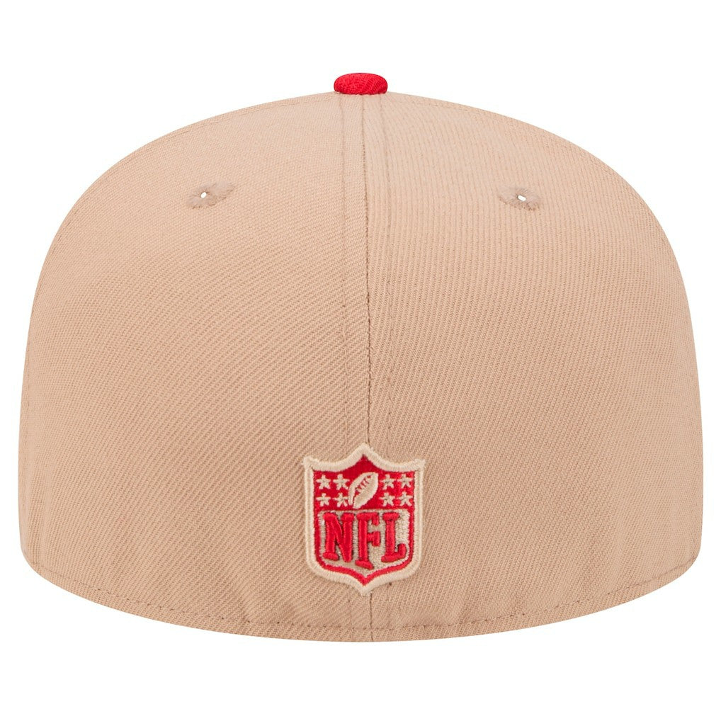 San Francisco 49ers New Era Logo Main 59FIFTY Fitted Hat Tan | NFL