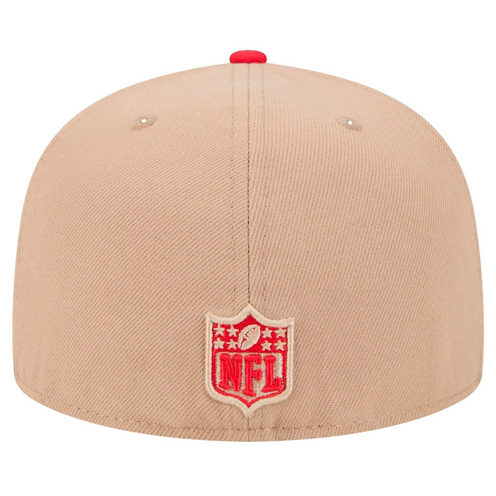 Kansas City Chiefs New Era Logo Main 59FIFTY Fitted Hat Tan | NFL