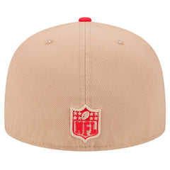 Kansas City Chiefs New Era Logo Main 59FIFTY Fitted Hat Tan | NFL
