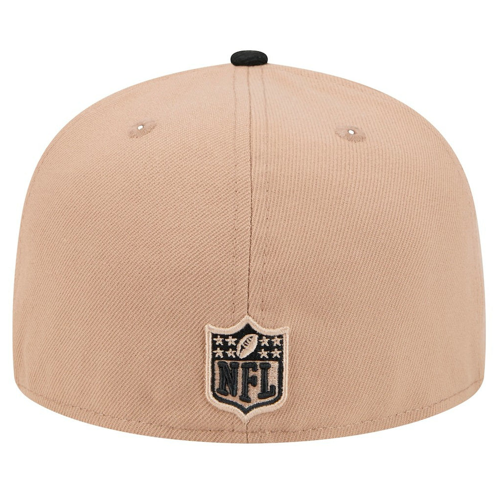 Las Vegas Raiders New Era Logo Main 59FIFTY Fitted Hat Tan | NFL