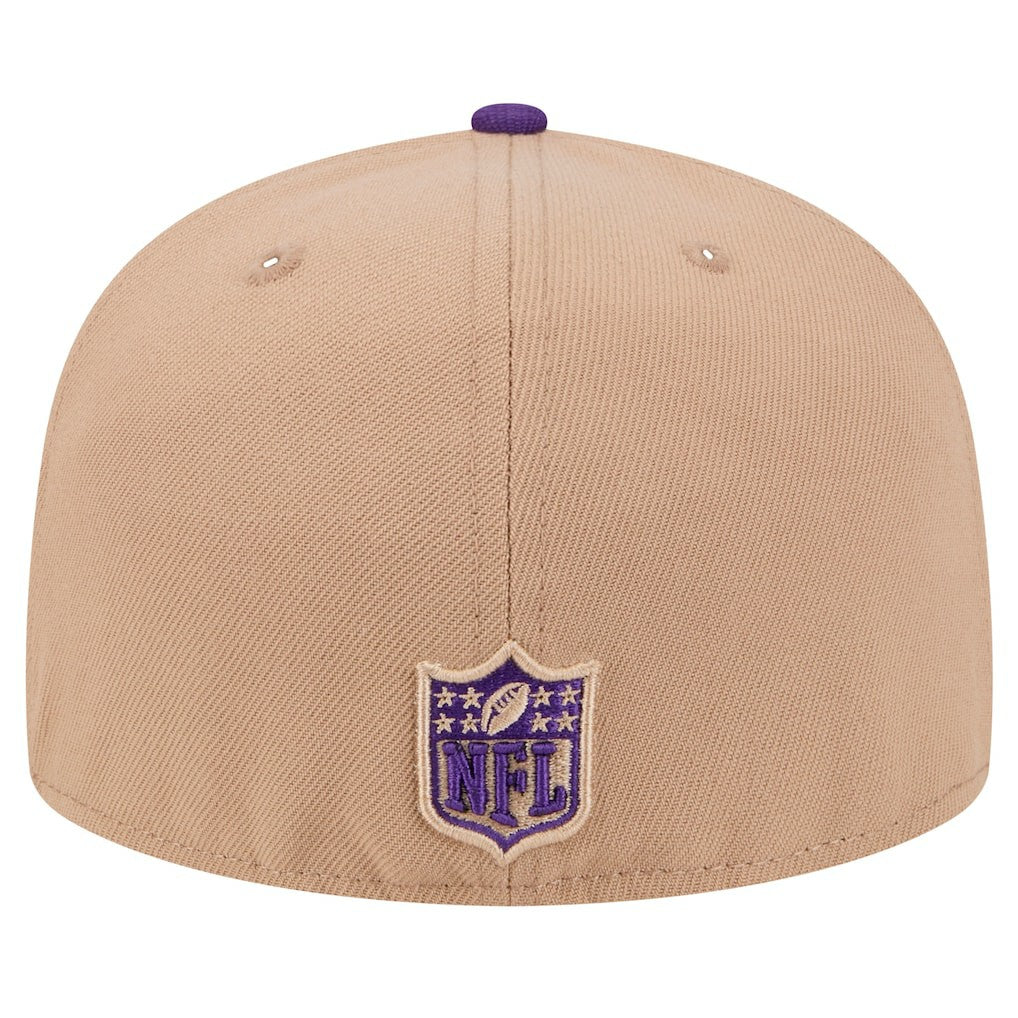 Minnesota Vikings New Era Logo Main 59FIFTY Fitted Hat Tan | NFL