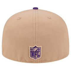 Minnesota Vikings New Era Logo Main 59FIFTY Fitted Hat Tan | NFL