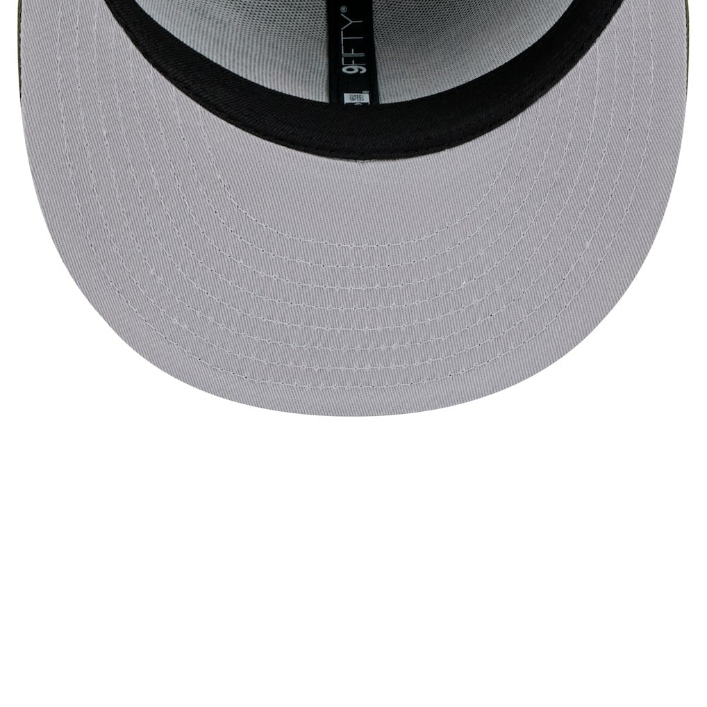 Miami Dolphins New Era Main 9FIFTY Snapback Hat Olive | NFL