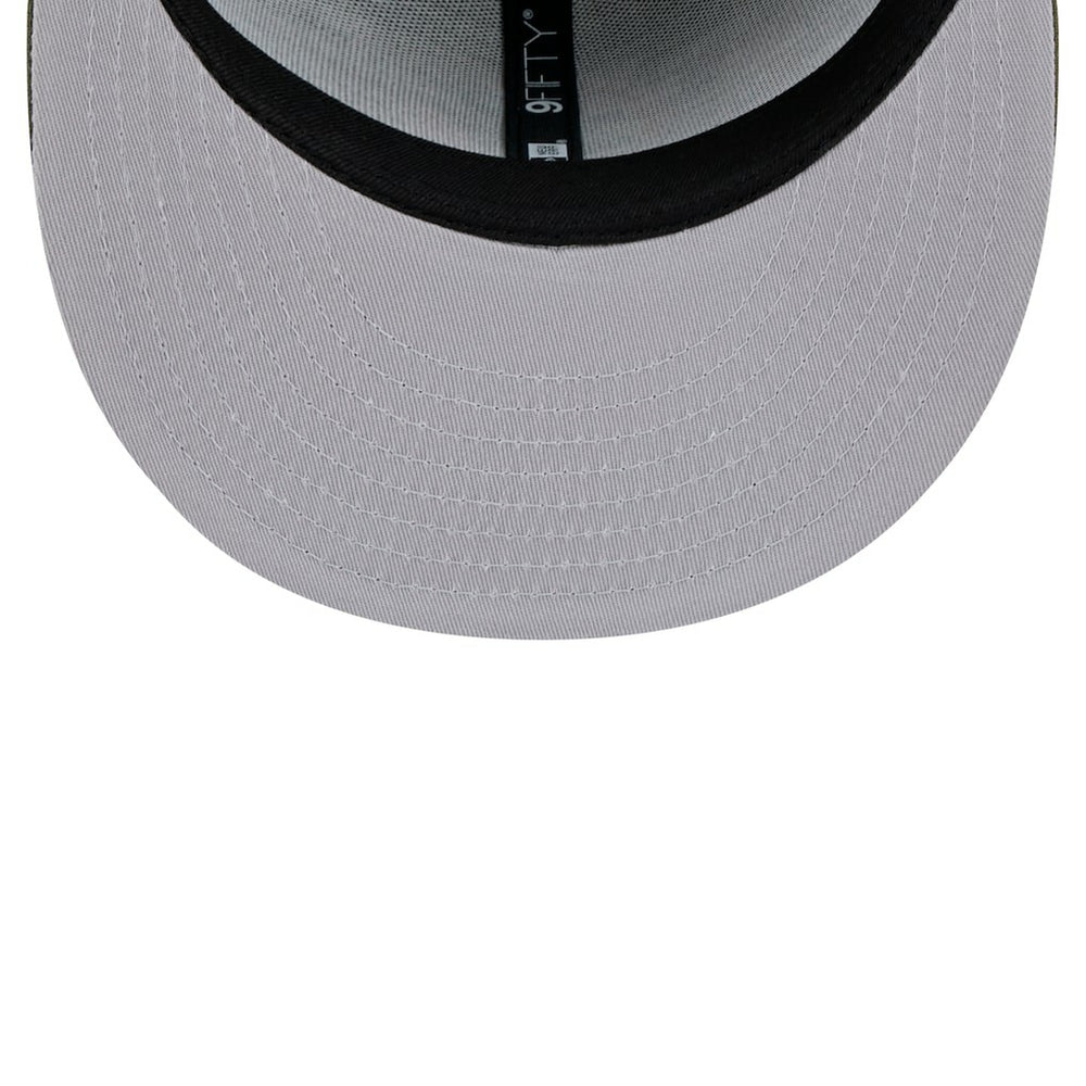 Miami Dolphins New Era Main 9FIFTY Snapback Hat Olive | NFL