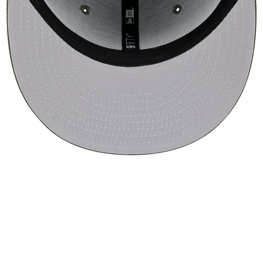 Detroit Lions New Era Main 9FIFTY Snapback Hat Olive | NFL