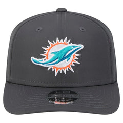 Miami Dolphins New Era Main 9SEVENTY Stretch-Snap Hat Graphite | NFL
