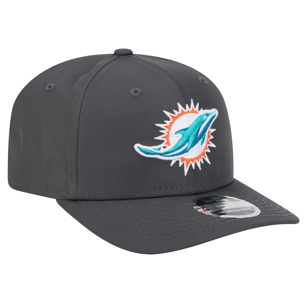 Miami Dolphins New Era Main 9SEVENTY Stretch-Snap Hat Graphite | NFL