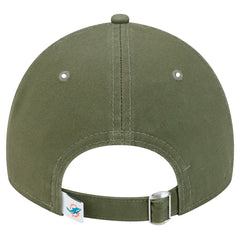 Miami Dolphins New Era Main 9TWENTY Adjustable Hat Olive | NFL