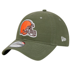Cleveland Browns New Era Main 9TWENTY Adjustable Hat Olive | NFL
