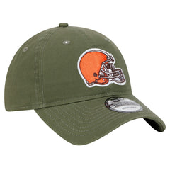 Cleveland Browns New Era Main 9TWENTY Adjustable Hat Olive | NFL