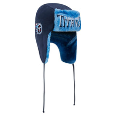 Tennessee Titans New Era Helmet Head Trapper Knit Hat Navy | NFL