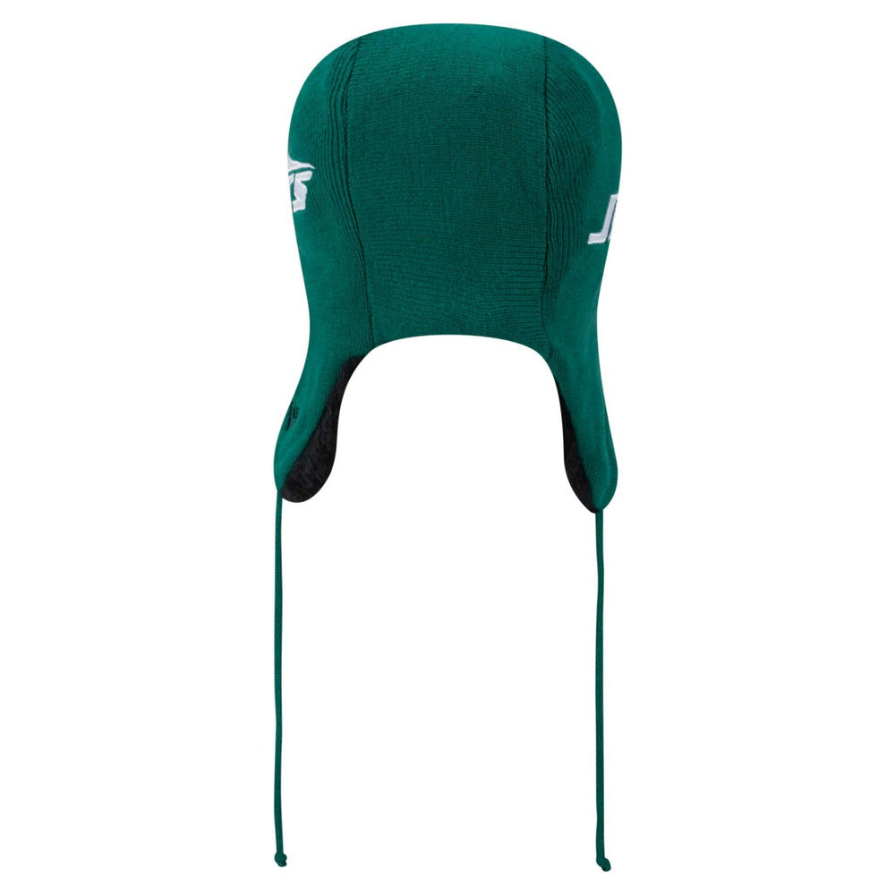 New York Jets New Era Helmet Head Trapper Knit Hat Green | NFL