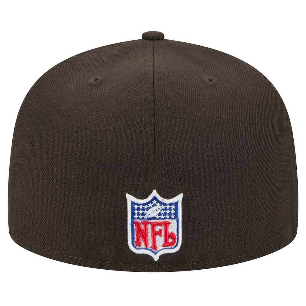 New Era Cleveland Browns Brown Throwback Main 59FIFTY Fitted Hat | NFL