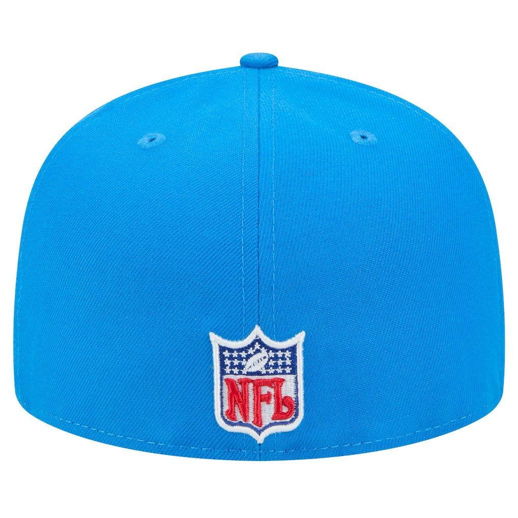 New Era Detroit Lions Blue Alternate Main 59FIFTY Fitted Hat | NFL