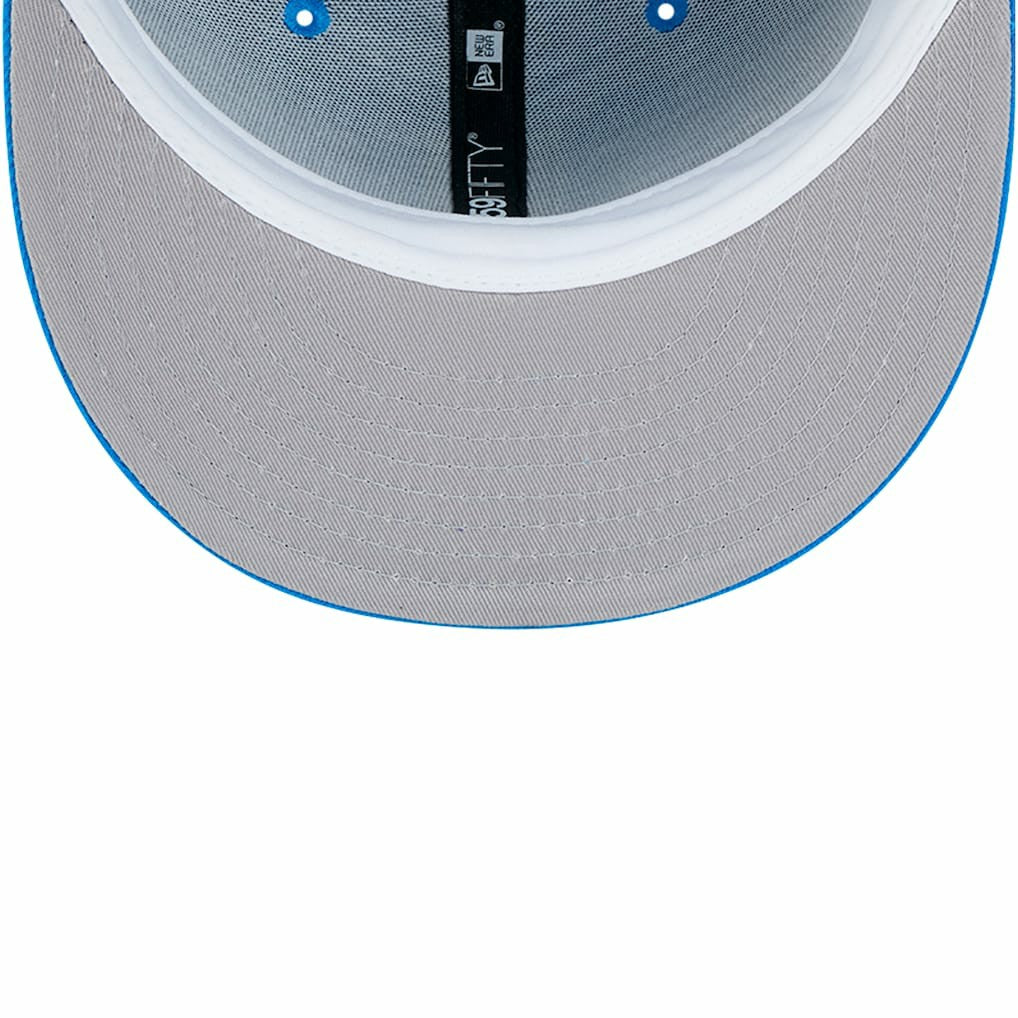 New Era Detroit Lions Blue Alternate Main 59FIFTY Fitted Hat | NFL