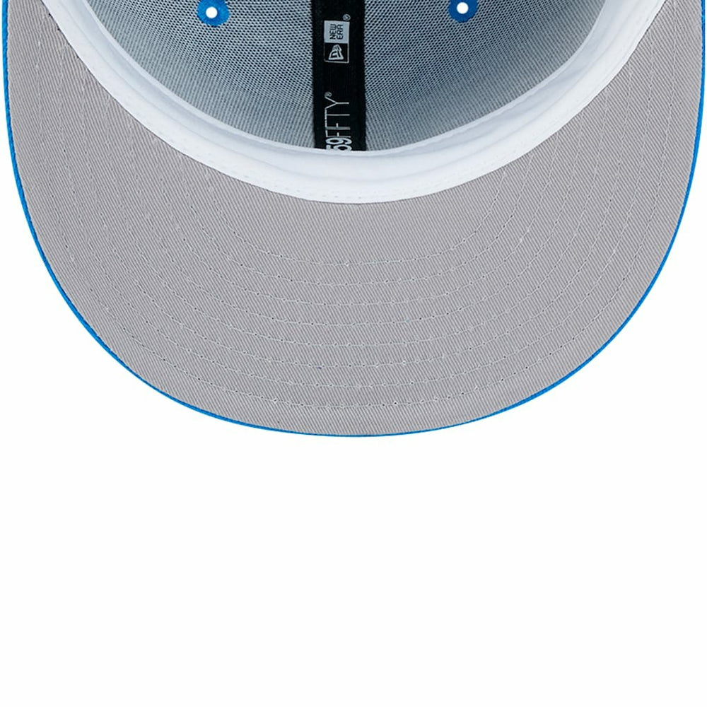New Era Detroit Lions Blue Alternate Main 59FIFTY Fitted Hat | NFL