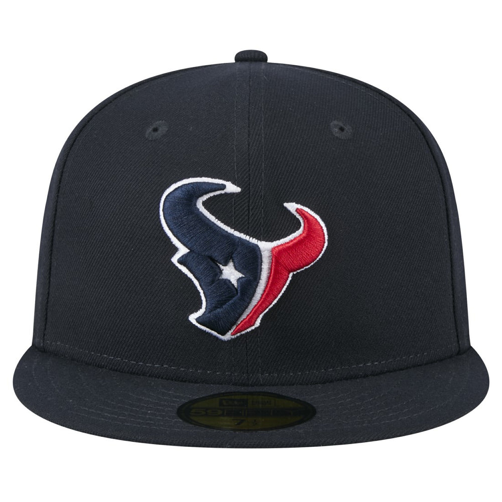 Houston Texans New Era Main 59FIFTY Fitted Hat Navy | NFL