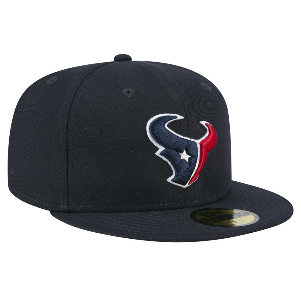 Houston Texans New Era Main 59FIFTY Fitted Hat Navy | NFL