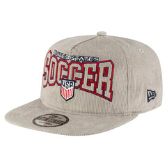 USMNT New Era Corduroy Golfer Adjustable Hat Gray | New Era Sale