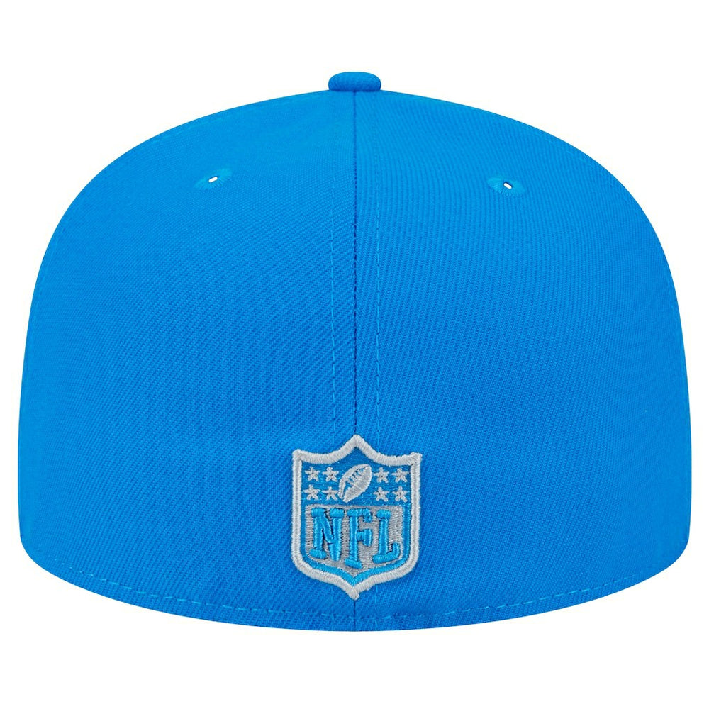 Detroit Lions New Era Main Side Patch 59FIFTY Fitted Hat Blue | NFL