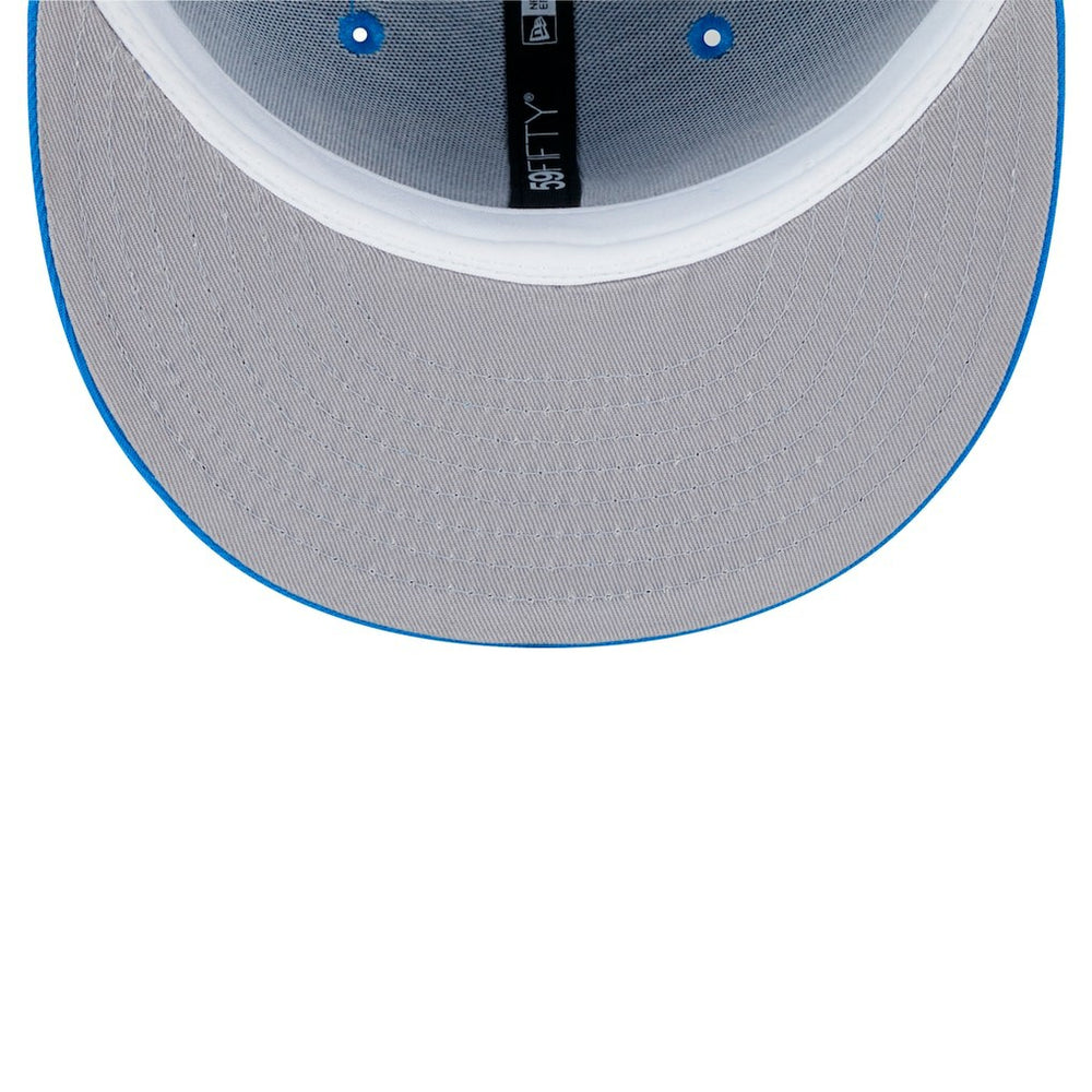 Detroit Lions New Era Main Side Patch 59FIFTY Fitted Hat Blue | NFL