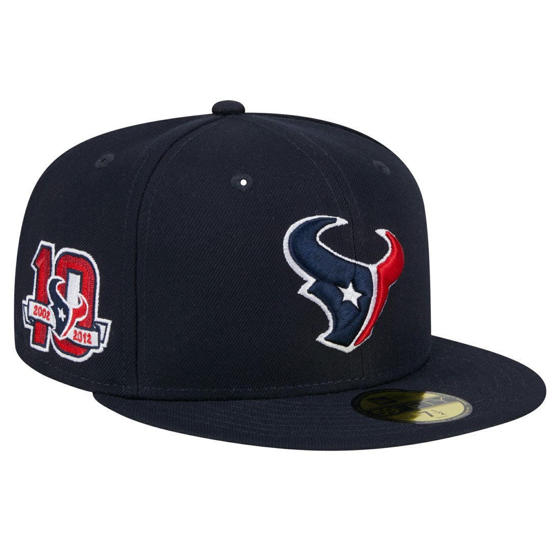 Houston Texans New Era Main Side Patch 59FIFTY Fitted Hat Navy | NFL