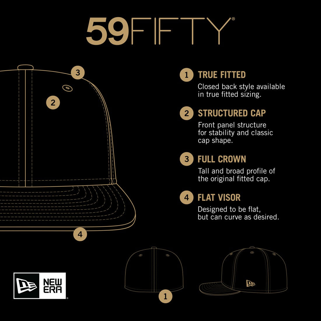 Houston Texans New Era Main Side Patch 59FIFTY Fitted Hat Navy | NFL