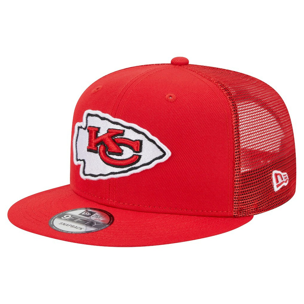 Kansas City Chiefs New Era Main Trucker 9FIFTY Snapback Hat Red | NFL