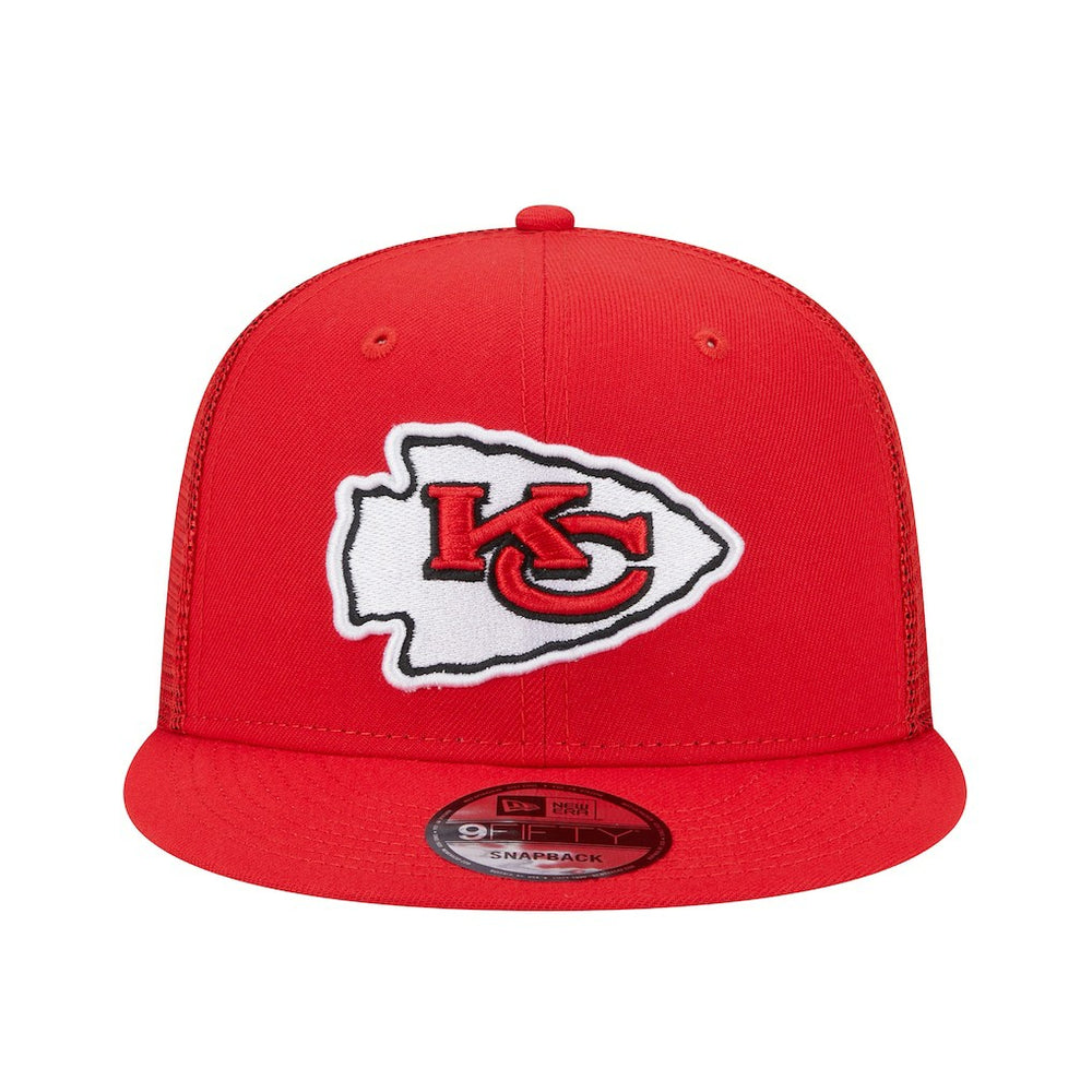 Kansas City Chiefs New Era Main Trucker 9FIFTY Snapback Hat Red | NFL