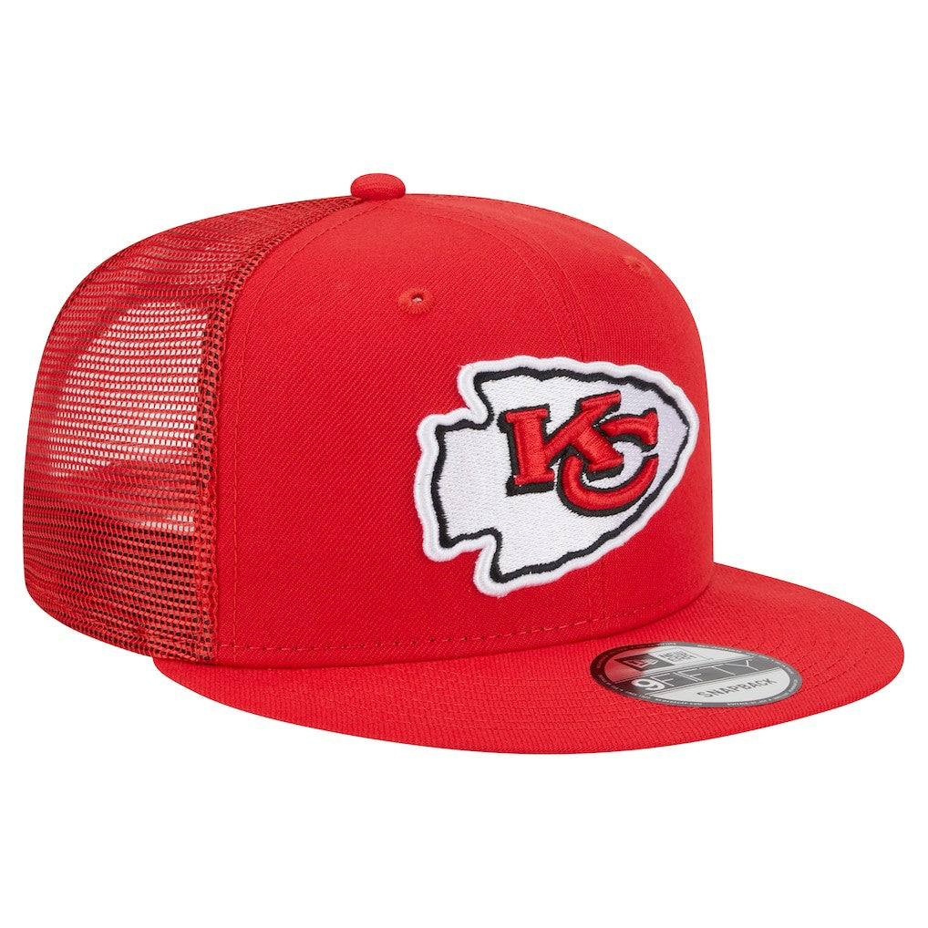 Kansas City Chiefs New Era Main Trucker 9FIFTY Snapback Hat Red | NFL
