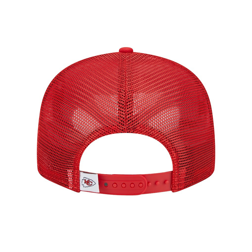 Kansas City Chiefs New Era Main Trucker 9FIFTY Snapback Hat Red | NFL