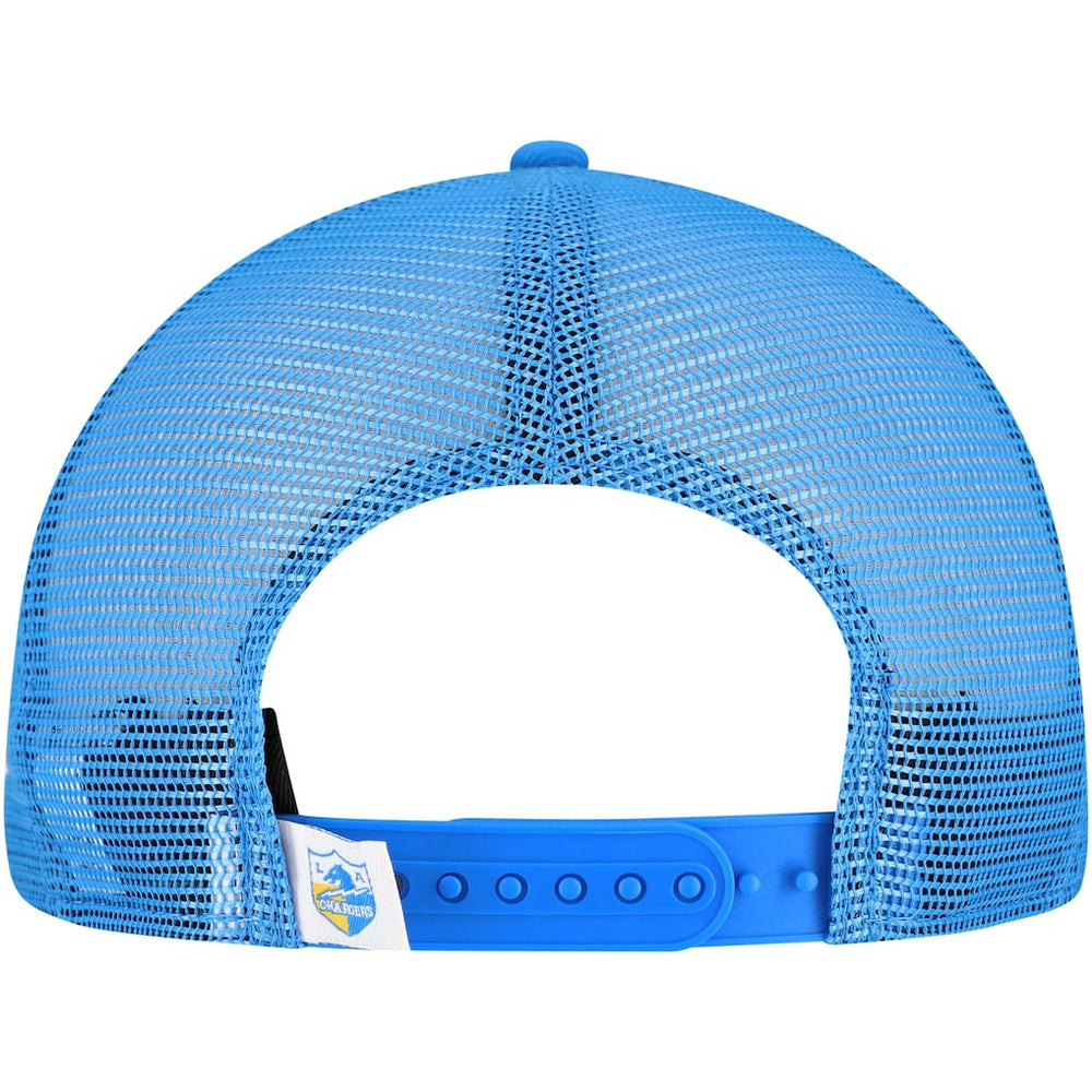 Los Angeles Chargers New Era Throwback Main Trucker 9FIFTY Snapback Hat Powder Blue | NFL