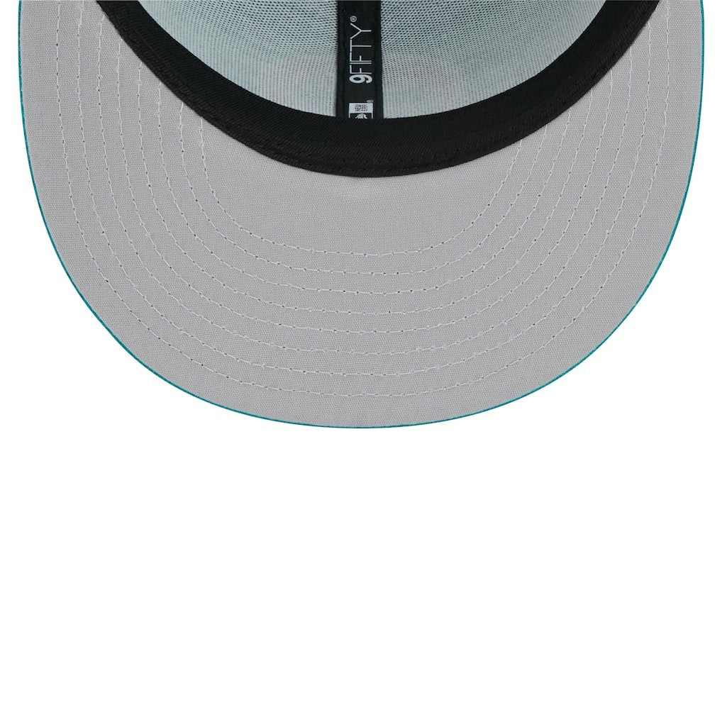 Miami Dolphins New Era Throwback Main Trucker 9FIFTY Snapback Hat Aqua | NFL