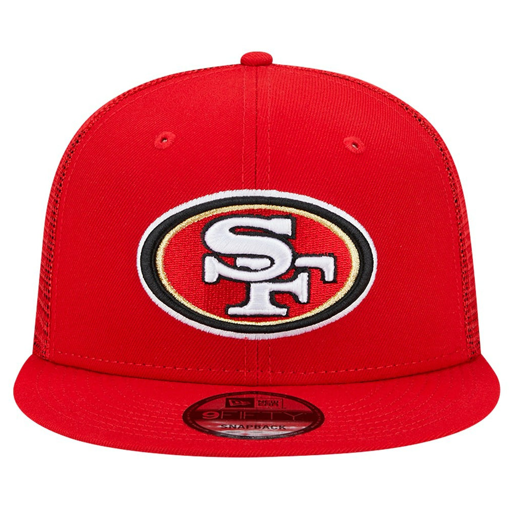 San Francisco 49ers New Era Main Trucker 9FIFTY Snapback Hat Scarlet | NFL