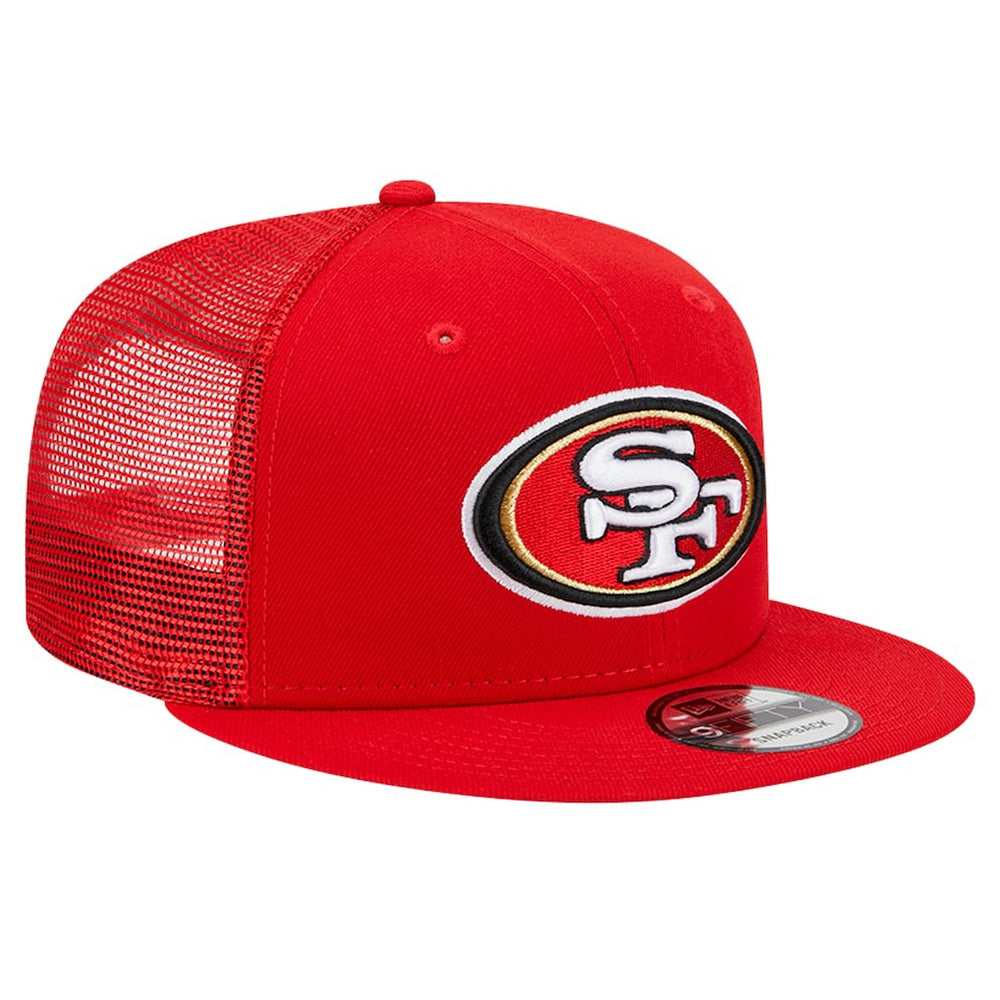 San Francisco 49ers New Era Main Trucker 9FIFTY Snapback Hat Scarlet | NFL