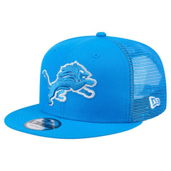 Detroit Lions New Era Main Trucker 9FIFTY Snapback Hat Blue | NFL
