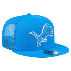 Detroit Lions New Era Main Trucker 9FIFTY Snapback Hat Blue | NFL
