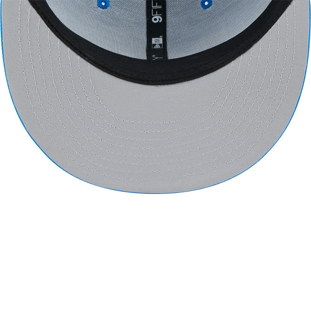 Detroit Lions New Era Main Trucker 9FIFTY Snapback Hat Blue | NFL