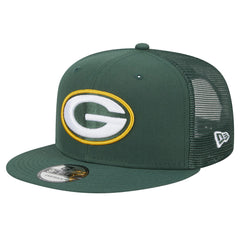 Green Bay Packers New Era Main Trucker 9FIFTY Snapback Hat Green | NFL