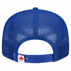 Buffalo Bills New Era Throwback Main Trucker 9FIFTY Snapback Hat Royal | NFL