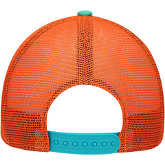 Miami Dolphins New Era Youth A-Frame 9FORTY Trucker Adjustable Hat Aqua | NFL