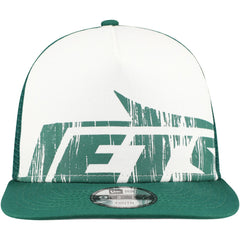 New York Jets New Era Youth Distressed 9FIFTY A-Frame Snapback Hat White/Green | NFL
