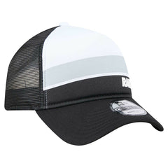 Las Vegas Raiders New Era Youth Sport Night Color Block 9FORTY A-Frame Trucker Adjustable Hat Black | NFL