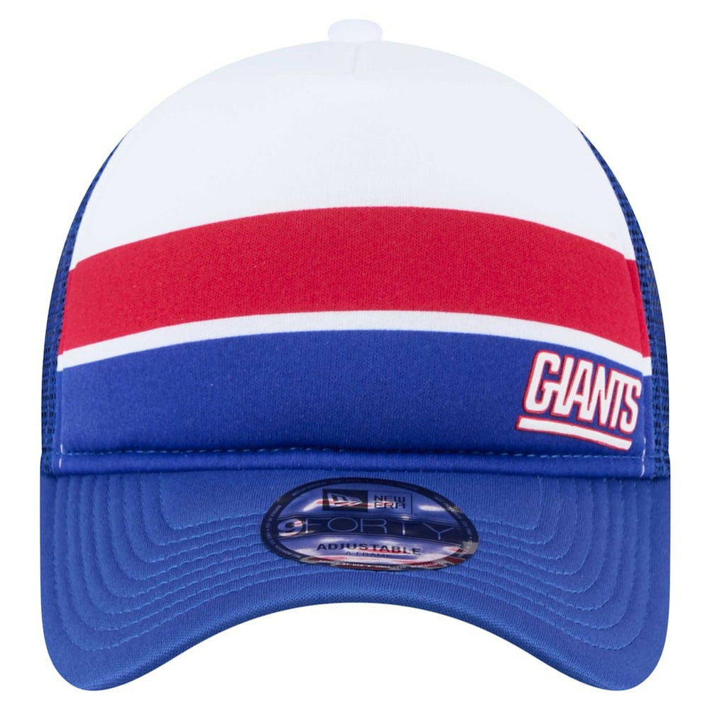 New York Giants New Era Youth Sport Night Color Block 9FORTY A-Frame Trucker Adjustable Hat Royal | NFL