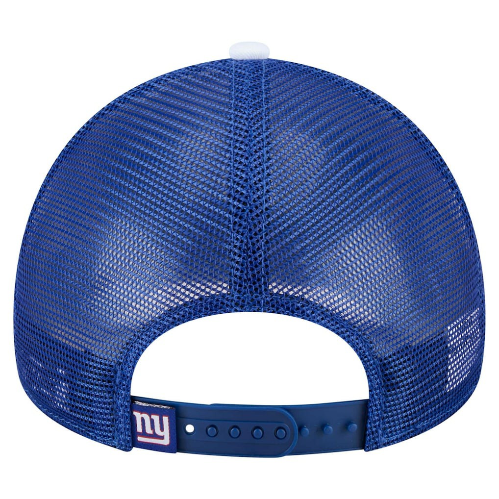 New York Giants New Era Youth Sport Night Color Block 9FORTY A-Frame Trucker Adjustable Hat Royal | NFL